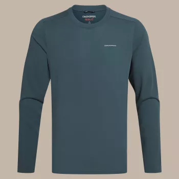 Craghoppers NosiLife Abel LS T-Shirt - Blue Stone, dydis L