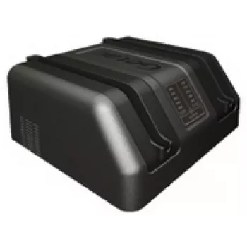 Getac Dual Bay Main Battery Charger su EU maitinimo šaltiniu, skirtas F110
