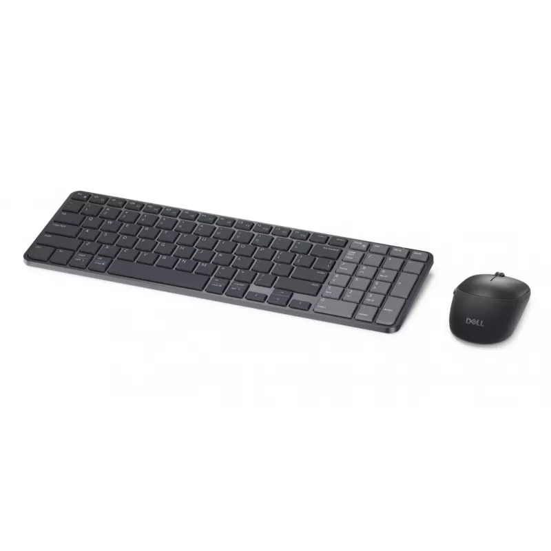 Dell Pro 7 Rechargeable Compact Keyboard and Mouse - KM746 - Estonian (QWERTY) - Titan Gray