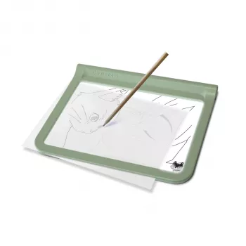 Kidywolf Light Tablet A4 LED piešimo planšetė su 8 spalvomis, 4 režimais, USB-C, balta