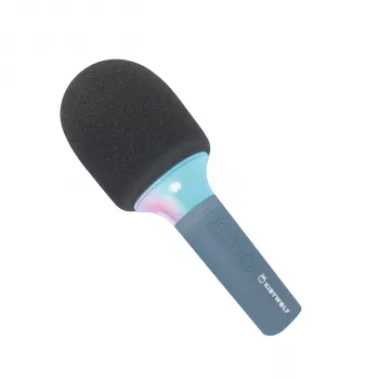 KIDYWOLF Bluetooth mikrofonas su šviesiai mėlynais LED šviesomis