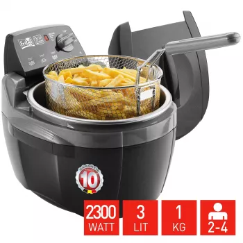 Fritel Turbo SF 4209 gruzdintuvas 3L 2.3kW nerūdijantis plienas/juodas