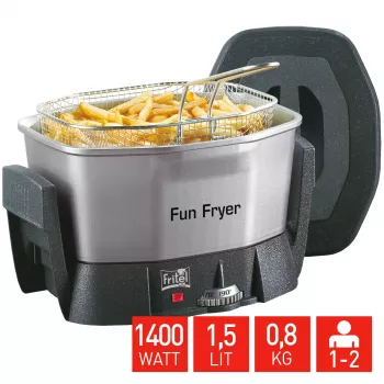 FRITEL Starter gruzdintuvė 1.5L 1400W juoda/pilka/sidabrinė
