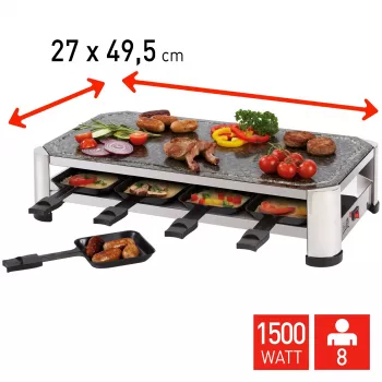 FRITEL SG 2180 Raclette nerūdijantis plienas/chromas juoda