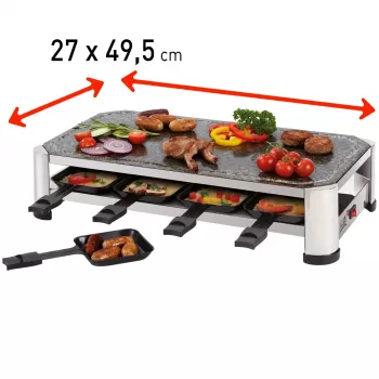 FRITEL SG 2180 Raclette nerūdijantis plienas/chromas juoda