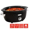 FRITEL Family Slow Cooker 5.5 Litro 210W Juoda/Chromas