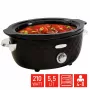 FRITEL Family Slow Cooker 5.5 Litro 210W Juoda/Chromas