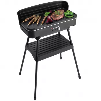 FRITEL Starter BBQ 2246 elektrinė kepsninė su stovu, 2200 W, juoda