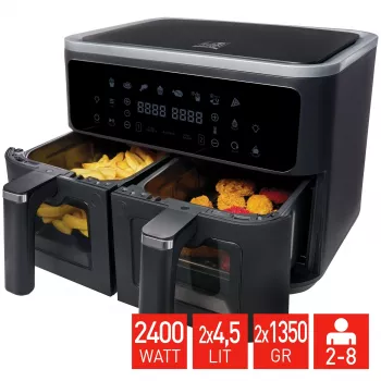 Fritel SnackTastic 8480 karšto oro gruzdintuvė 2 x 4,5 l
