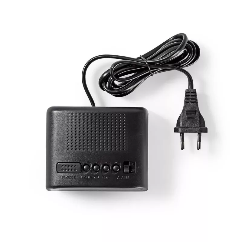 Nedis CLDK008BK LED skaitmeninis žadintuvas su snaudimo funkcija, juodas