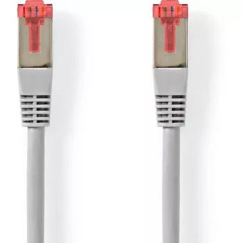 Nedis Cat6 S/FTP RJ45 Patch Cable 5.00 m Grey Round PVC Hanger