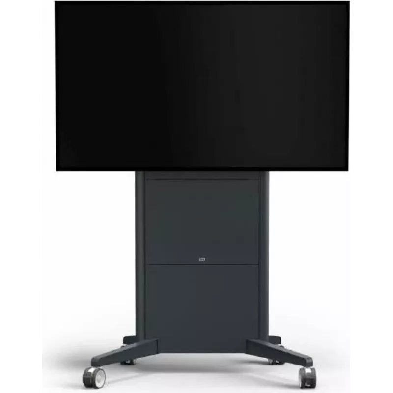 SMS Presence Mobilus motorizuotas vežimėlis LCD ekranui / liečiamajam ekranui, užrakinamas, tamsiai pilkas, ekrano dydis iki 213 cm (84 inch) maks. 150 kg / iki 249 cm (98 inch) maks. 100 kg