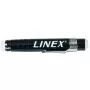 ELBA Linex Kreidos laikiklis - juodas, 10 mm kreidos skersmuo, spyruoklinis mygtukinis mechanizmas, briaunota rankena, papildomas, patvarus plastikas, naudojimui klasėje, biure, mene, pramonėje