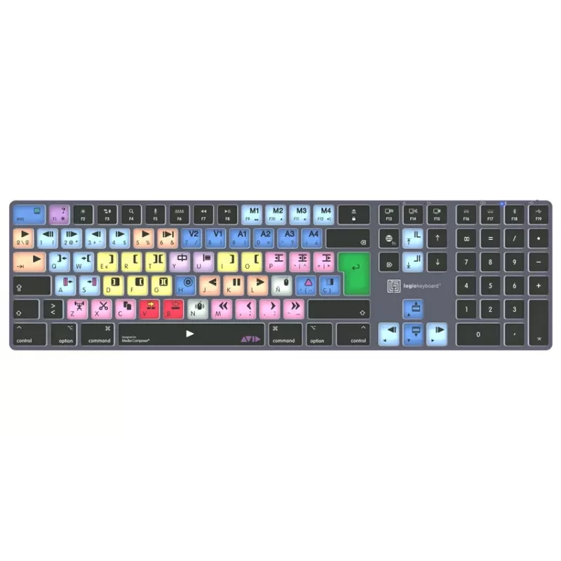 Logickeyboard Avid Media Composer Titan SP (Mac) Dedicated Editing Keyboard