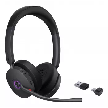 Yealink BH74 Teams belaidė ausinė su ANC, USB-C/A adapteriu, ant ausies, juoda