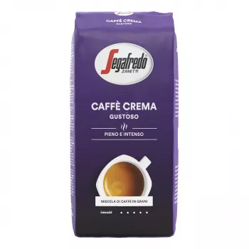 Segafredo Caffè Crema Gustoso sveikos kavos pupelės 1000g