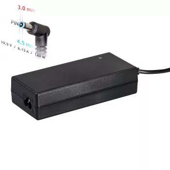 Akyga AK-ND-45 maitinimo adapteris HP nešiojamiesiems kompiuteriams, 120 W, 19,5 V / 6,15 A, 4,5 x 3,0 mm su kaiščiu