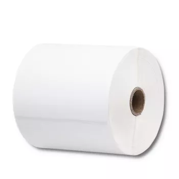 QOLTEC terminės etiketės 100 x 150 mm 350 vnt. - Tiesioginė terminė spauda, baltos, nuolatiniai klijai