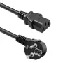 QOLTEC maitinimo laidas SCHUKO CEE kampuotas kištukas IEC C13 1,8 m juodas