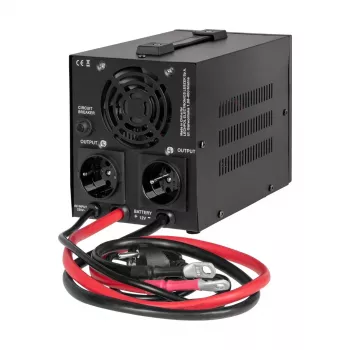 Rebel POWER-500-LFP4 gryno sinuso bangos keitiklis su įkrovimo funkcija 12V 230V 500VA/300W