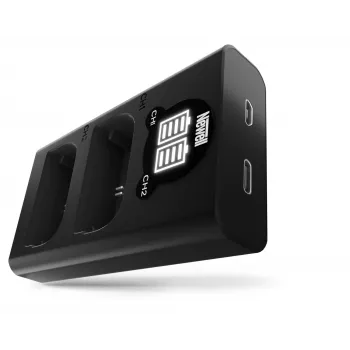 Newell Dual-Channel USB-C Charger DL-USB-C, skirtas Canon LP-E6 baterijoms