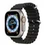 Dux Ducis Silicone Watch Strap, skirtas Apple Watch 8/7/6/5/4/3/2/SE (38/40/41 mm) - juoda