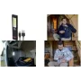 Brennenstuhl LED įkraunama rankinė lempa PL 200 AC, juoda/pilka, 200 lm, COB LED, USB-C, su spaustuku ir magnetu