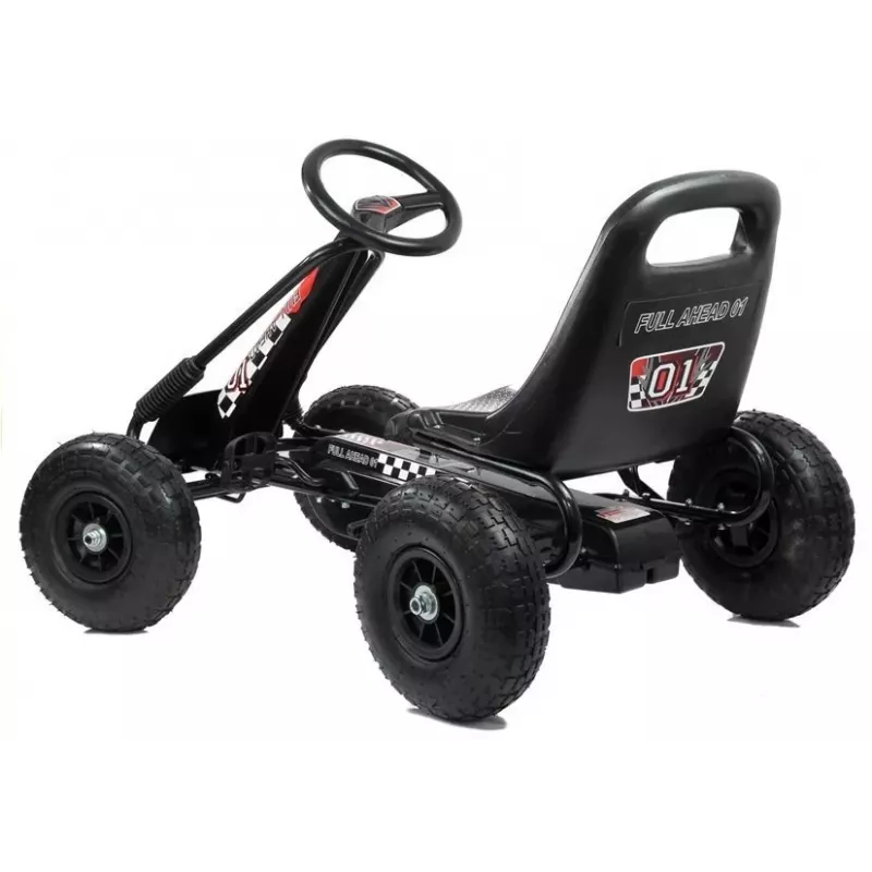 LEAN TOYS LEAN CARS A-15 Go-Cart Black Pumped Wheels