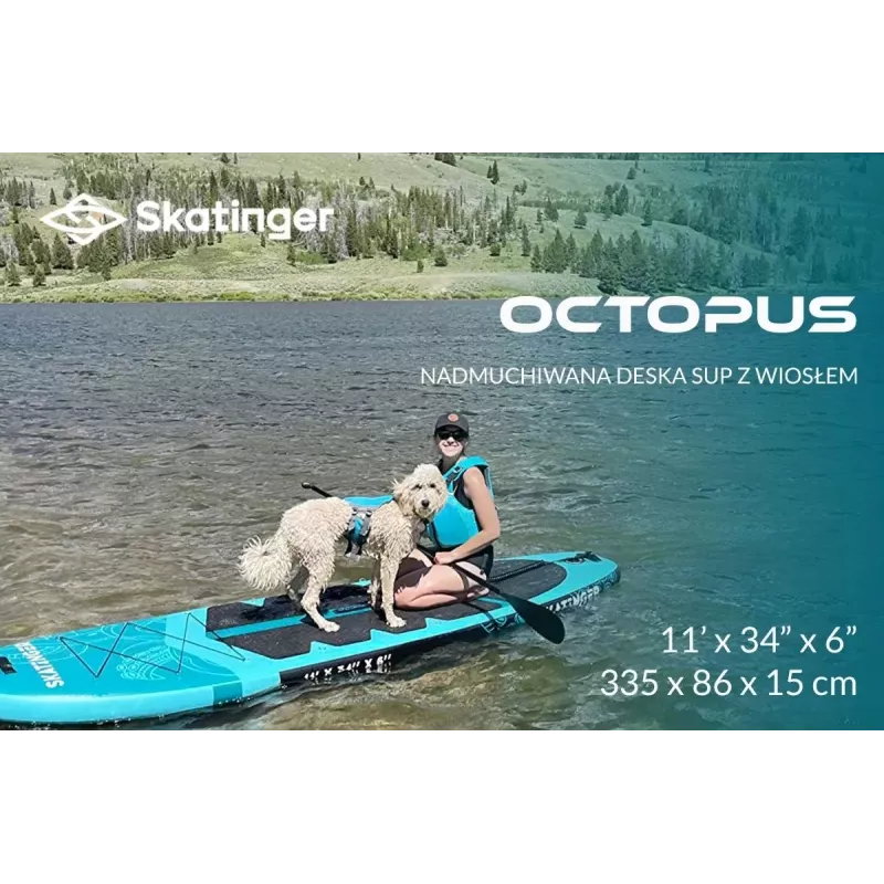 SKT Octopus Inflatable SUP Board Allround 335x86x15 cm