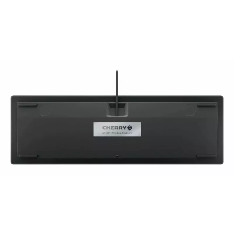 CHERRY Contour Design Active Key AK-C8112 pilno dydžio laidinė USB klaviatūra su žirkliniais jungikliais, QWERTY, juoda