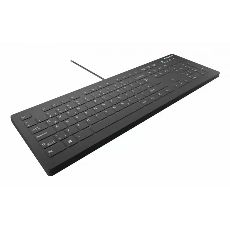 CHERRY Contour Design Active Key AK-C8112 pilno dydžio laidinė USB klaviatūra su žirkliniais jungikliais, QWERTY, juoda