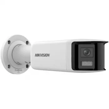 Hikvision DS-2CD2T47G2P-LSU/SL 4MP AcuSense lauko kulkos formos IP kamera su 2.8mm objektyvu, balta šviesa, dvipusiu garsu, stroboskopine šviesa, PoE