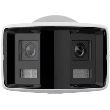 Hikvision DS-2CD2T47G2P-LSU/SL 4MP AcuSense lauko kulkos formos IP kamera su 2.8mm objektyvu, balta šviesa, dvipusiu garsu, stroboskopine šviesa, PoE