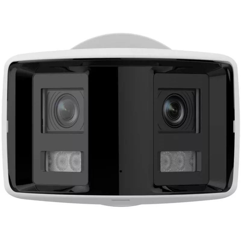Hikvision DS-2CD2T47G2P-LSU/SL 4MP AcuSense lauko kulkos formos IP kamera su 2.8mm objektyvu, balta šviesa, dvipusiu garsu, stroboskopine šviesa, PoE