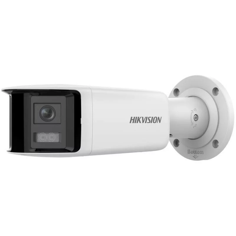 Hikvision DS-2CD2T47G2P-LSU/SL 4MP AcuSense lauko kulkos formos IP kamera su 2.8mm objektyvu, balta šviesa, dvipusiu garsu, stroboskopine šviesa, PoE