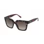 Nina Ricci SNR3185201GQ moteriški akiniai nuo saulės - juodas acetatinis rėmelis su pilkais gradientiniais lęšiais, 52 mm