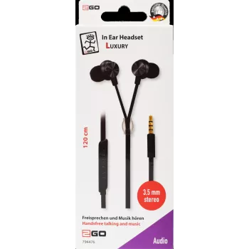 2GO 794476 laidinės ausinės su mikrofonu, antracito spalvos