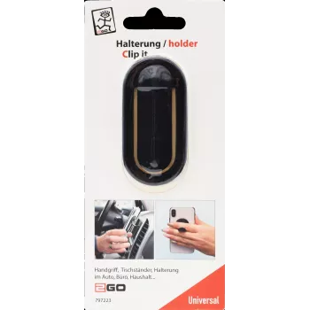 2GO Clip it Universal Smartphone Holder Black