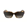 KARL LAGERFELD KL6161S-240 Moteriški kvadratiniai akiniai nuo saulės, Havana Brown su rudais gradientiniais lęšiais, 63/14/140 mm