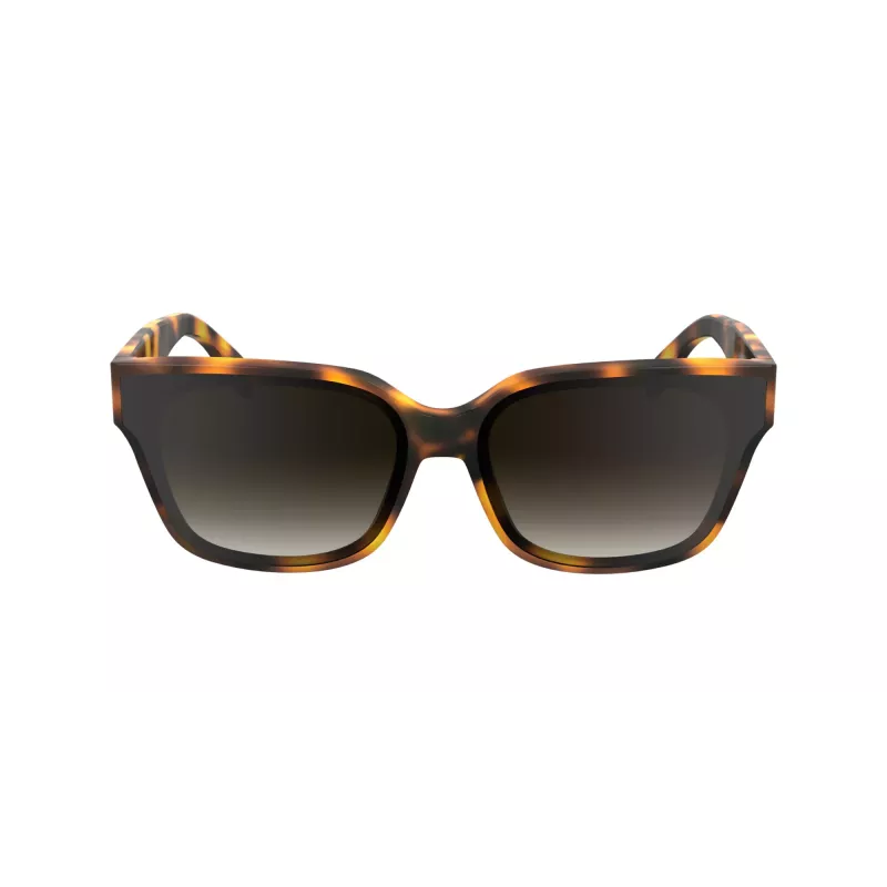 KARL LAGERFELD KL6161S-240 Moteriški kvadratiniai akiniai nuo saulės, Havana Brown su rudais gradientiniais lęšiais, 63/14/140 mm