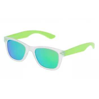 Police Childish SK03947Z69V Vaikiški Akiniai nuo Saulės - Juodas Acetatas Stačiakampis 47mm