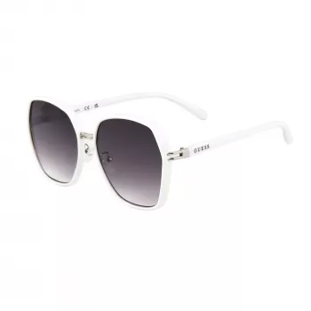 GUESS GF0407-21B Moteriški akiniai nuo saulės - 59 mm plastikinis rėmelis, UV400 apsauga
