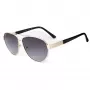 Guess GF0414-6032B Unisex Square Sunglasses, Shiny Black Frame, Brown Gradient Lens, 60/12/140 mm