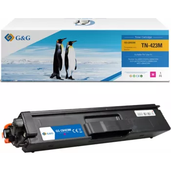 G&G XL Toner kasetė, suderinama su Brother TN-423M, rausvai raudona