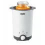 NUK Thermo 3-in-1 kūdikio buteliuko ir maisto šildytuvas su garų šildymu, baltas/juodas, 7,6 cm kamera