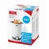 NUK Thermo 3-in-1 kūdikio buteliuko ir maisto šildytuvas su garų šildymu, baltas/juodas, 7,6 cm kamera