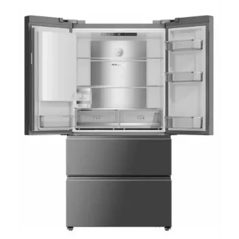 DREAME DRF560WMXEEUP Šaldytuvas-Šaldiklis French Door, 561 L, Platinum Inox, Wi-Fi, No Frost