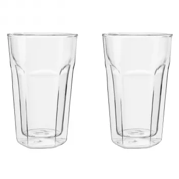 Leopold Vienna Latte Macchiato stiklinė 280 ml, 2 vnt. rinkinys, dvigubo sienelės borosilikatinis stiklas