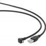 Gembird USB 2.0 laidas USB-A į Micro-USB-B 1,8 m juodas 90 laipsnių kampu