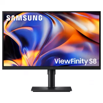 Samsung 27 colių ViewFinity S8 S80HF 4K UHD IPS monitorius su USB-C 90W, aukščio reguliavimu, HDR400